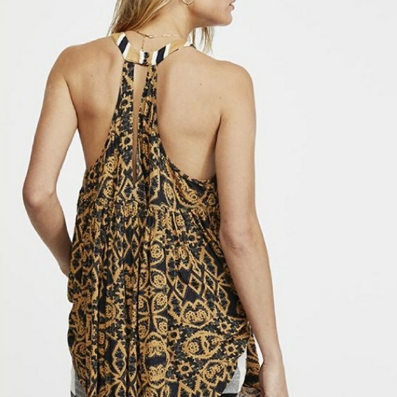 FREE PEOPLE MIMI BLACK COMBO TUNIC - Picture 3 of 7